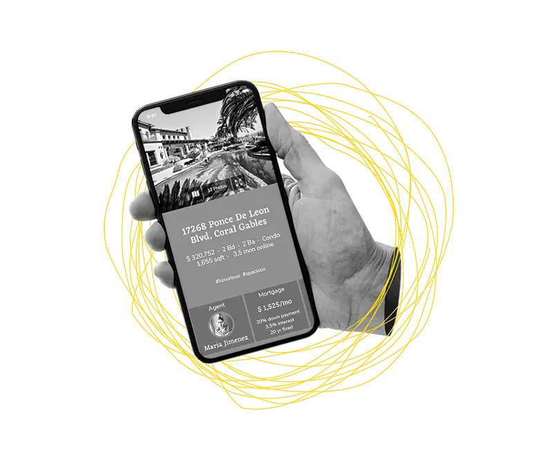 Fotoillustration einer Hand mit Handy