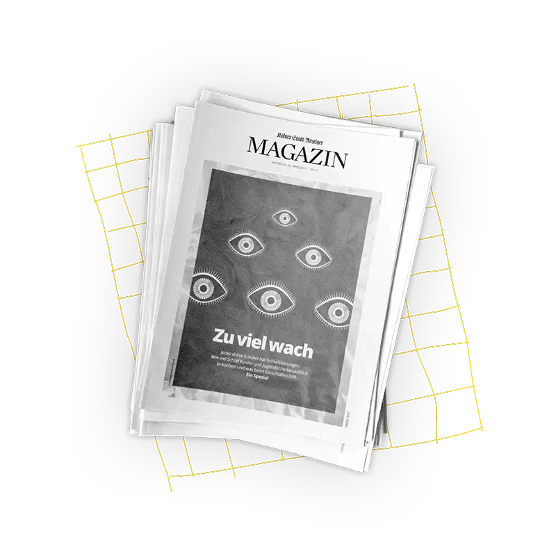 Fotoillustration einen Stapels Zeitungen