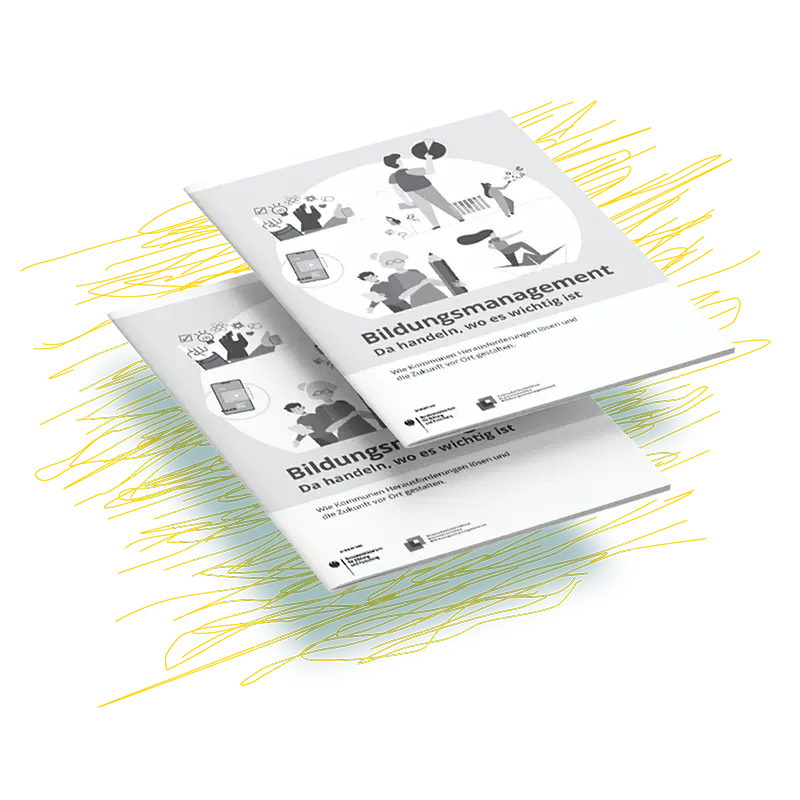 Fotoillustration von zwei Broschüren