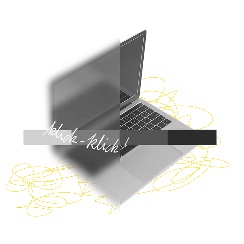 Fotoillustration eines Laptops